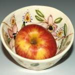 Handmade Flowered Porcelain Bowl